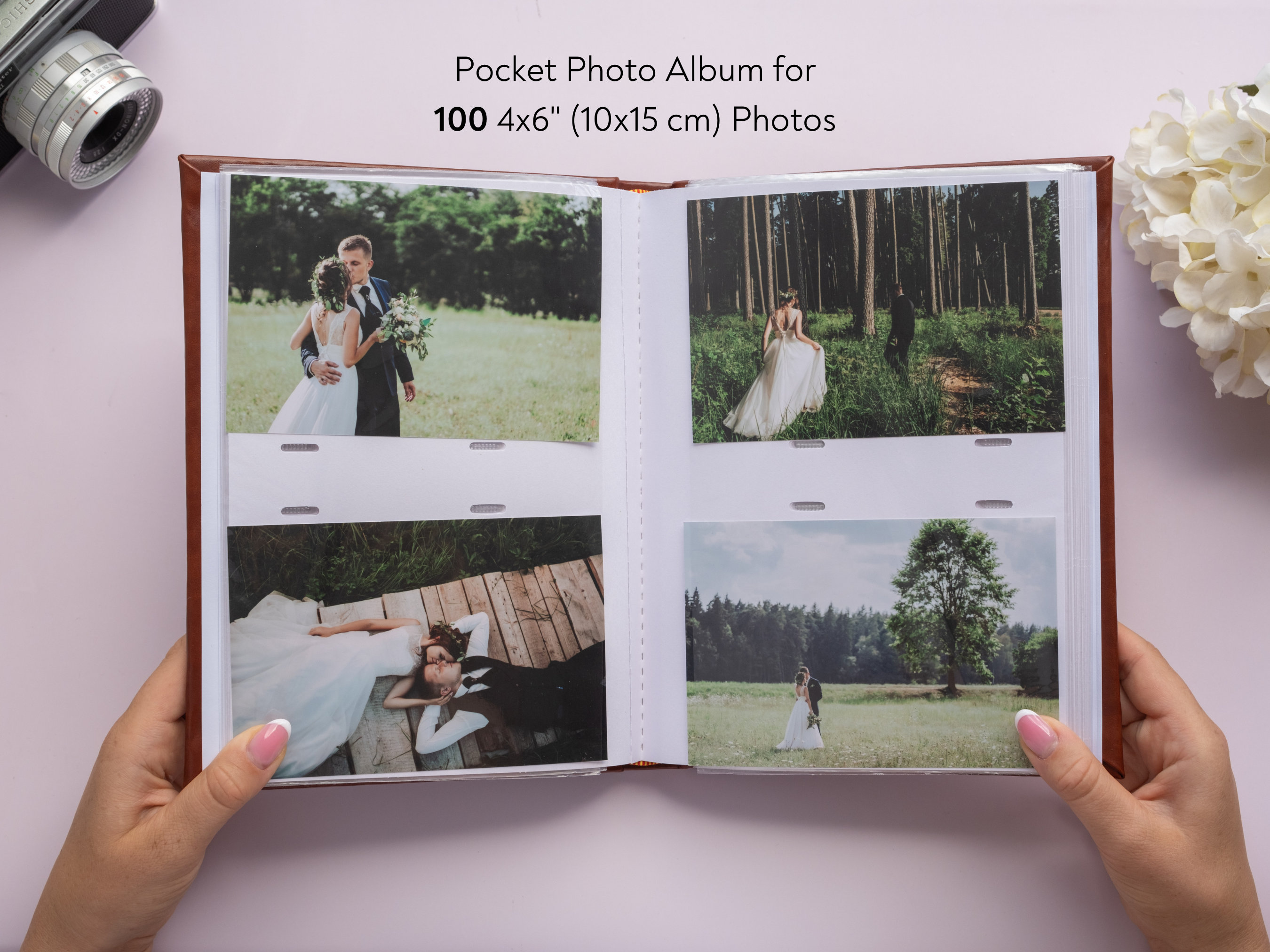 Personalized 4x6 Photo Album for 100 4x6 Photos. Album With