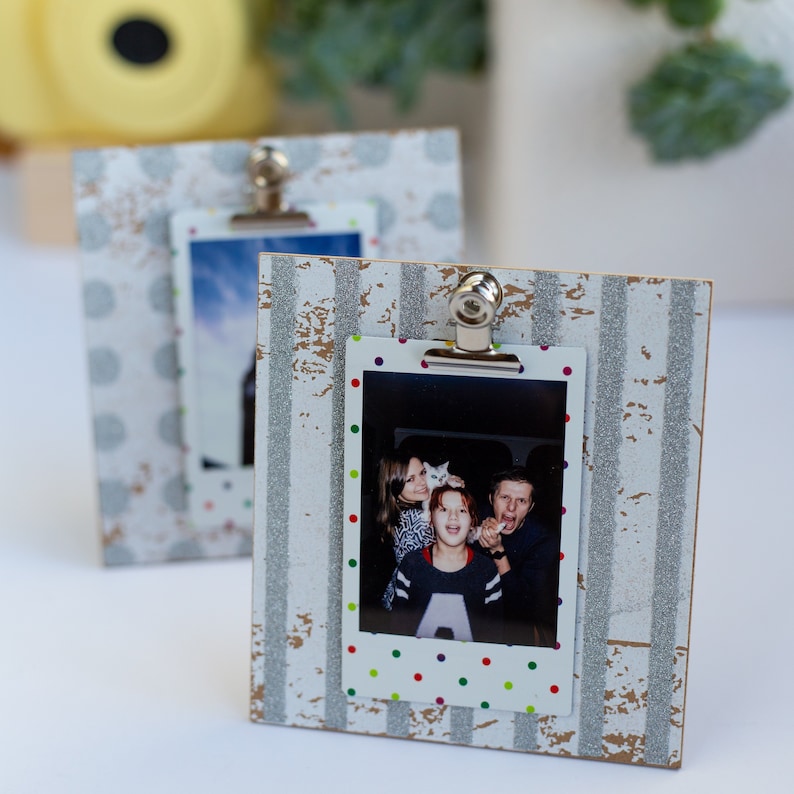 GRIRIW 6 Mini-Bilderrahmen Aus Naturholz - Süße Miniatur-Fotohalter Für Puppenhaus & Bastelprojekte