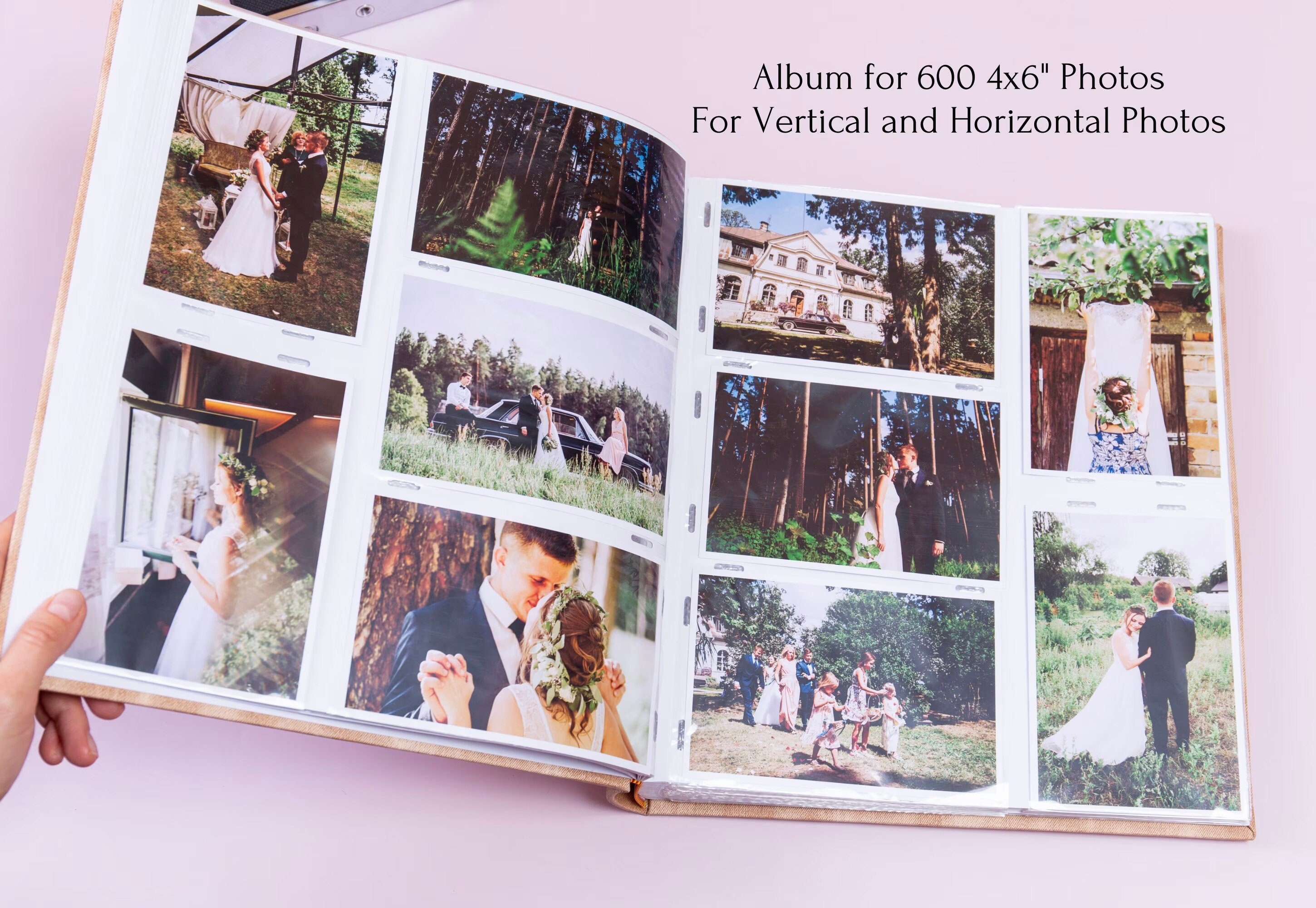 Personalized Photo Album for 36 4x6 Photos. Photo Album With 36 Slip-in  Sleeves. Small Photo Album. Brag Book. Personalized Gift. 