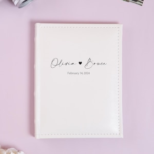 Personalized Photo Album 5x7 for 50 or 100 Photos. Custom Photo Album 5x7 in (13x18 cm). Slip-in Pocket Photo Album. Wedding Photo Album.
