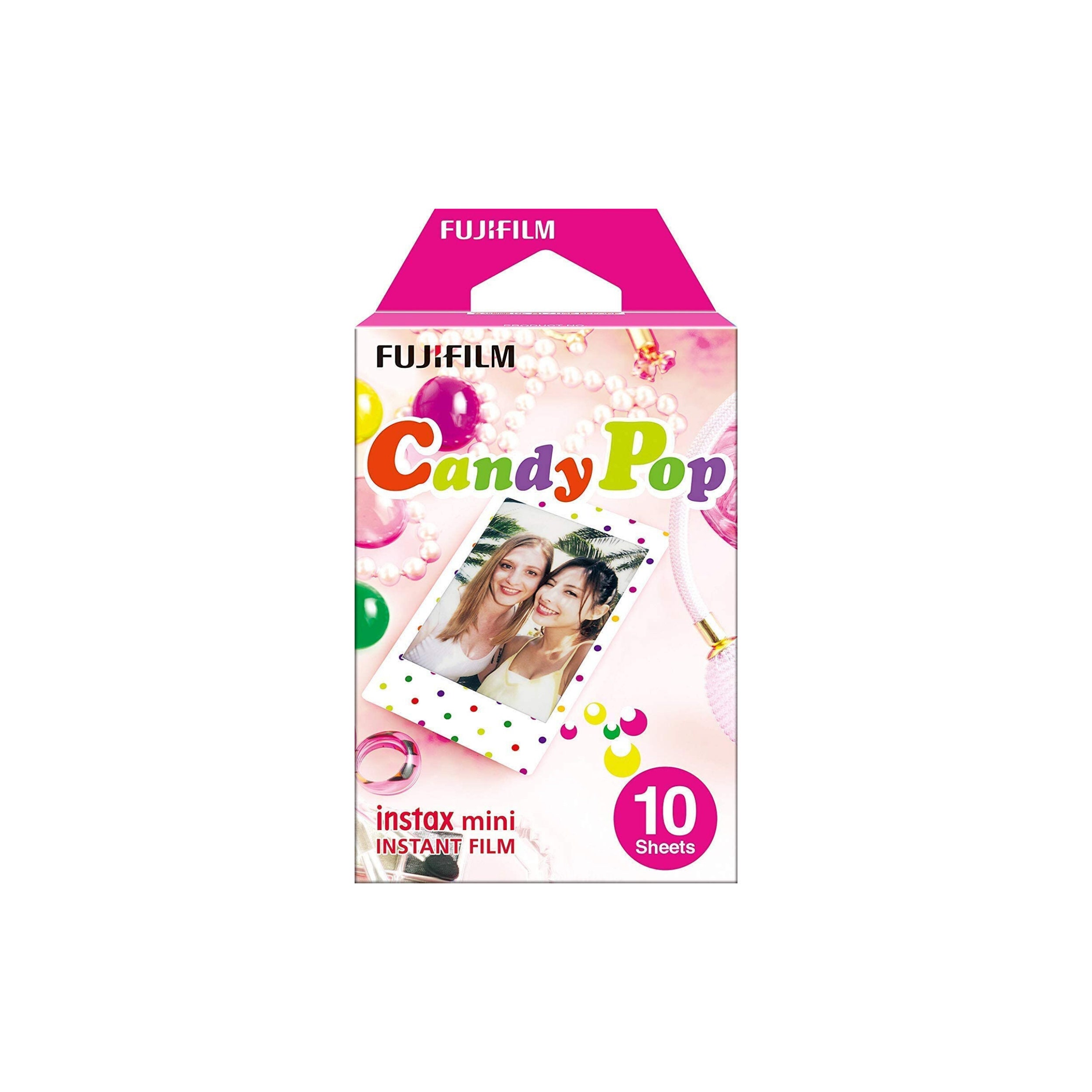 Fujifilm Instax Mini 11 - Álbum de fotos para cámara instantánea (50  hojas), color rosa rubor + funda personalizada + película Fuji Instax (50  hojas)