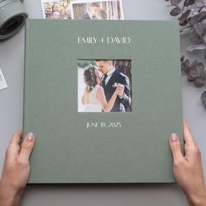 Personalized Wedding Photo Guest Book 60 / 100 Pages. Custom Instax Guest Book. Linen Guest Album. Simple Polaroid Wedding Guestbook