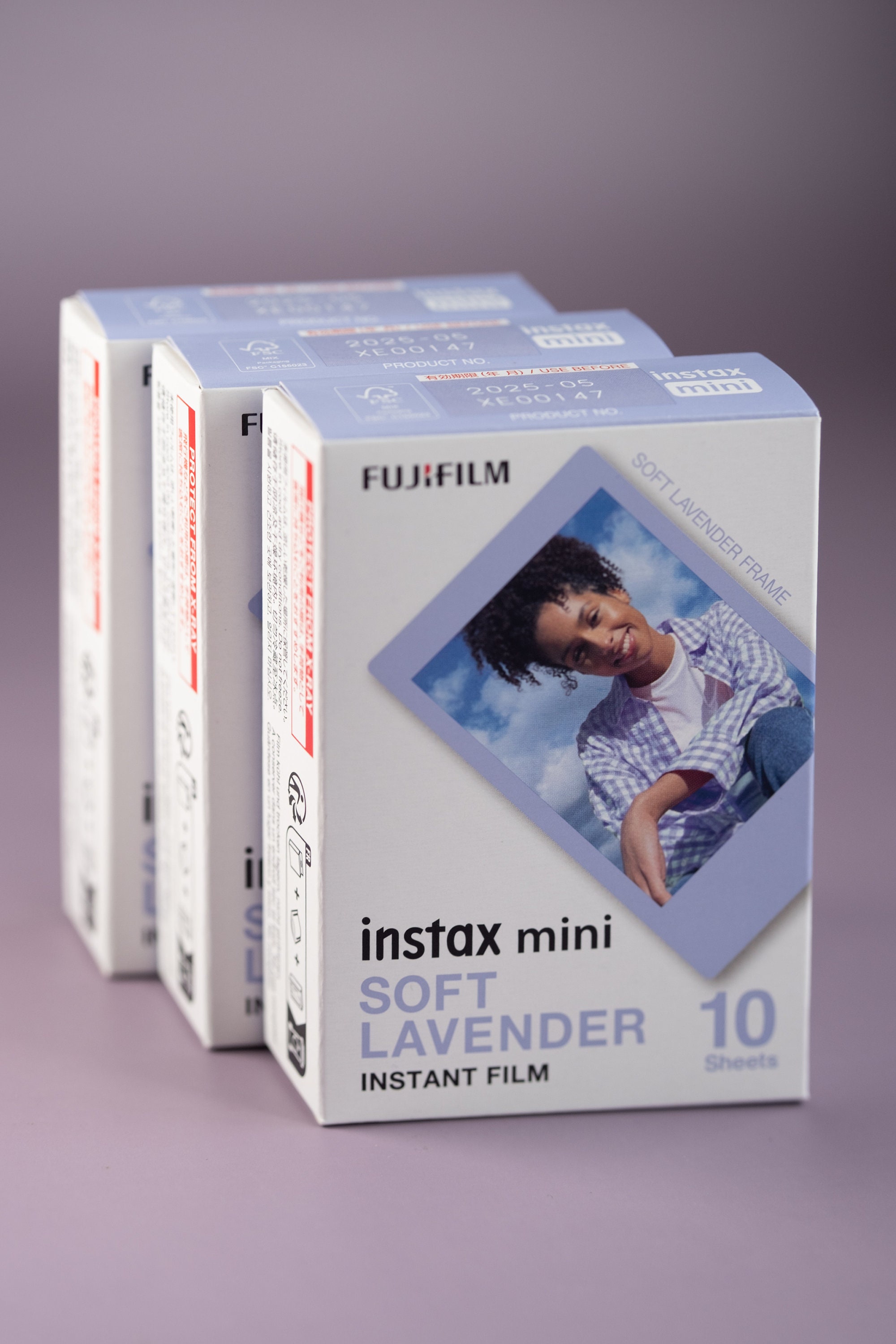 富士フイルム - フジ INSTAX MINI SOFT LAVENDER x60箱 で600枚 フジ INSTAX MINI SOFT LAVENDER x60箱 で600枚