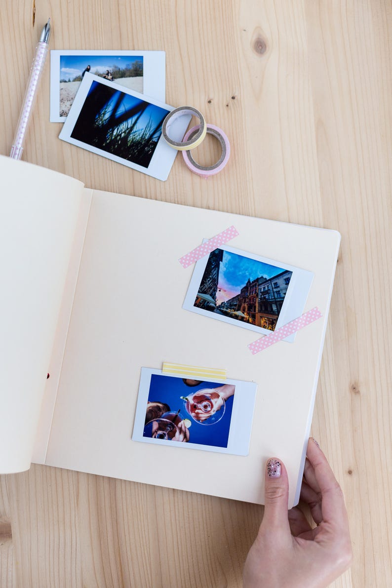 Scrapbook Album Photo Album with Scrapbook Stickers Etsy