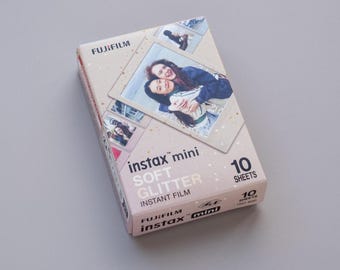 Fujifilm Instax Mini Soft Glitter Film 2x3", 10 Exposures. Instant Photo Film for Instax Mini All Cameras - Instax Mini 12, LiPlay, Evo