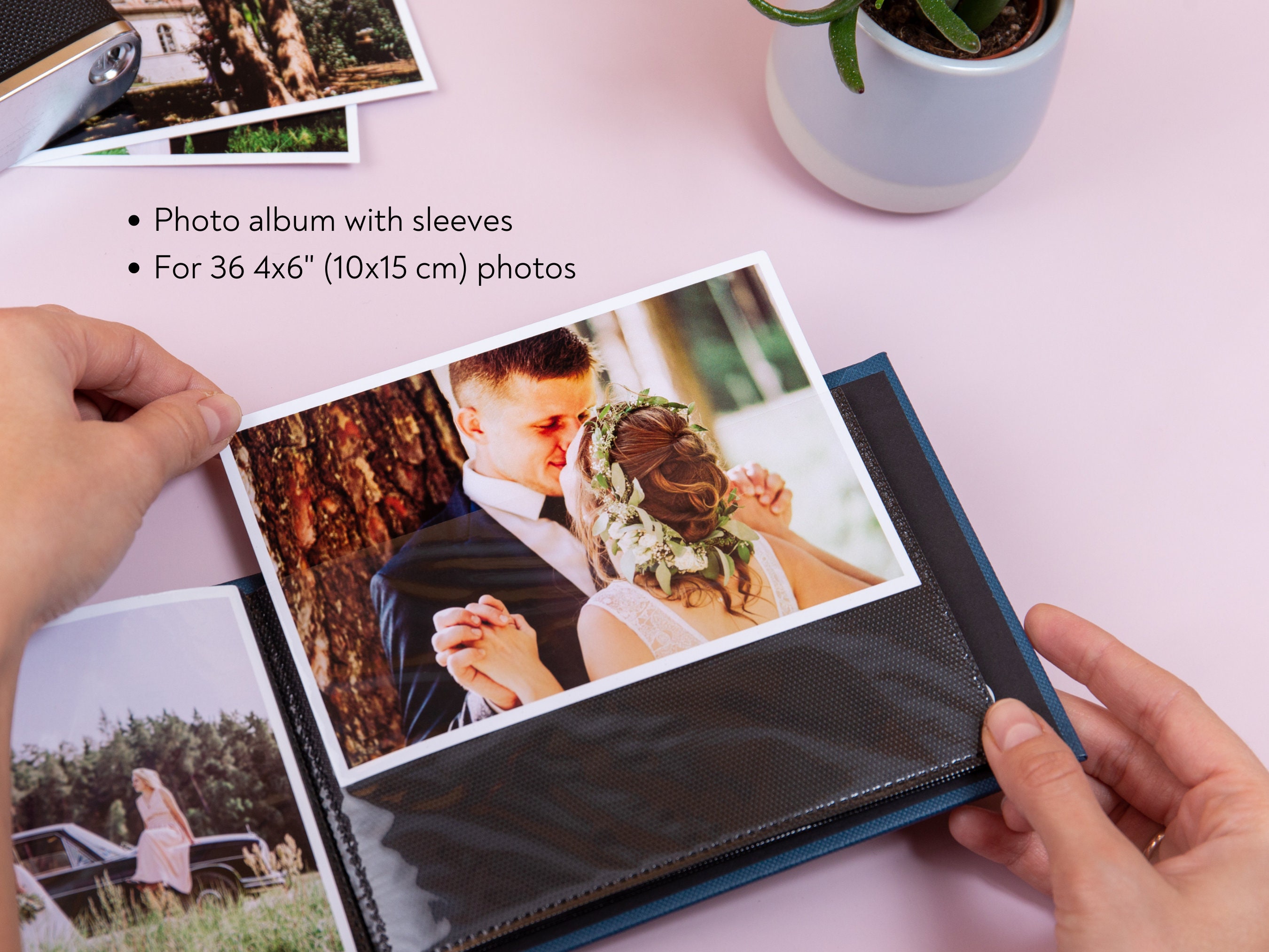 Personalized Photo Album for 36 4x6 Photos. Photo Album With 36 Slip-in  Sleeves. Small Photo Album. Brag Book. Personalized Gift. 