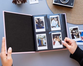 Personalisiertes Instax Mini Fotoalbum. Polaroid Fotoalbum. Für 128 oder 256 Fotos.  Personalisiertes Album für 2x3 Instax Mini Bilder