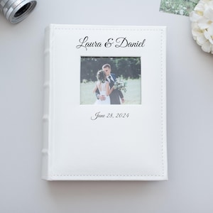 Custom Photo Album for 4x6 300 Photos. Slip-in Pocket Photo Album with Sleeves for 300 4x6 (10x15 cm) Photos. Personalized Wedding Gift