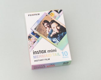 Fujifilm Instax Mini Film Mermaid Tail 10 feuilles. Pour Instax Mini 11, 7, 8, 9, 25, 50, 70, Neo 90, 40, Evo. Film instantané pour Instax Mini.