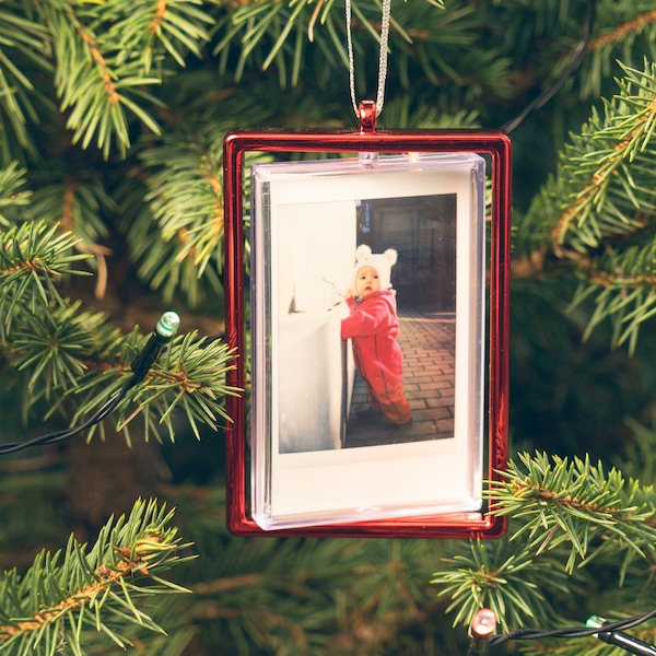 Instax Mini Christmas Ornament. Christmas Photo Frame for Fujifilm Instax Mini 8, 9, 11, 40, Evo. Photo 2x3". Fujifilm Instax Mini Ornament.
