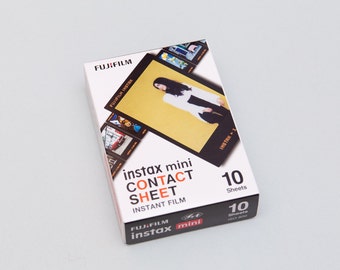 Feuille de contact pour film Fujifilm Instax Mini. 10 feuilles. Pour Fujifilm Instax Mini 40, 11, 7 s, 8, 9, 25, 50 s, 70, 90, film instantané 2 x 3 pouces.
