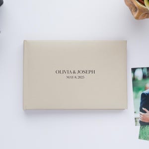 Personalized Photo Album for 40 4x6 Photos. Small Album with Slip-in Sleeves. Brag Book