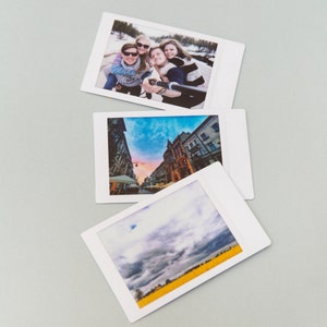 Custom Instax Mini Prints. Custom Retro Photo Printing. Custom Digital Photo Prints to 2x3" Mini Instax Film.