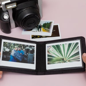 Instax Wide Photo Album for 20 Photos. For Fujifilm Instax Wide 300, 210, 200, 500AF, FP-100c Photos. Personalized or Blank Cover.