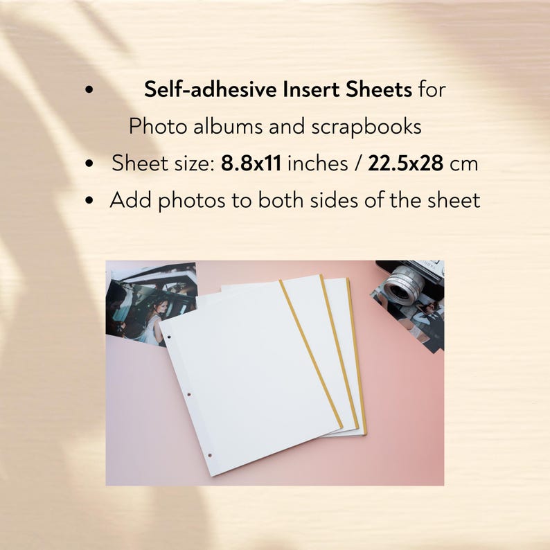 Self-adhesive Photo Album Refill Pages: Scrapbook Inserts Double-sided ...
