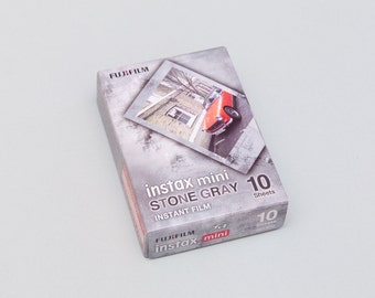 NOUVEAU Fujifilm Instax Mini Film gris pierre 10 feuilles. Pour Fujifilm Instax Mini 40, 11, 7 s, 8, 9, 25, 50 s, 70, 90, film instantané 2 x 3 pouces.