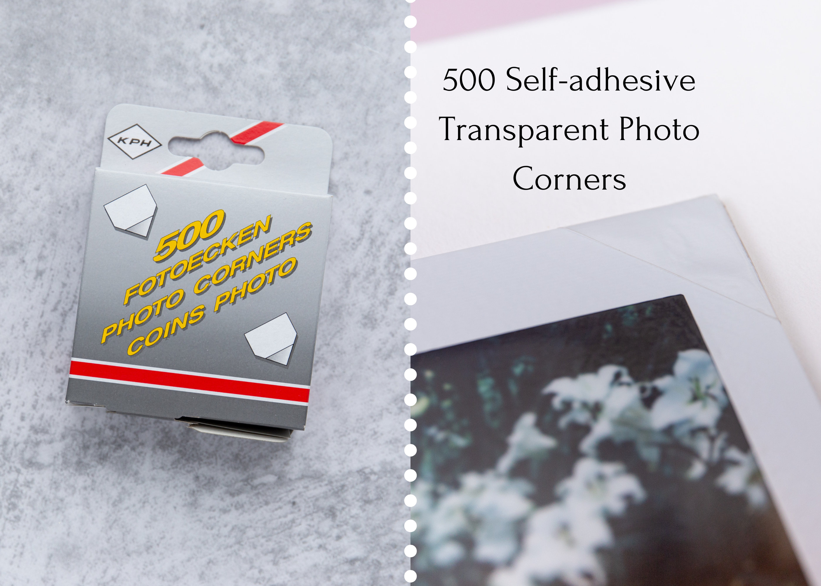 500 Self-adhesive Photo Corners. Transparent Photo Corners 500 - Etsy