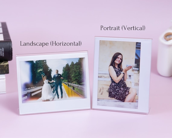 Buy Fujifilm Instax Wide Photo Frame. Transparent Instax Wide Photo Holder.  for Fujifilm Instax 210, 300, 500AF. Portrait or Landscape. Online in India  