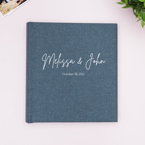 Personalized Photo Album for 4x6 200 Photos. Personalized Linen Photo Album 200 10x15 cm Pockets. Slip-in Photo Album. Custom Wedding Album
