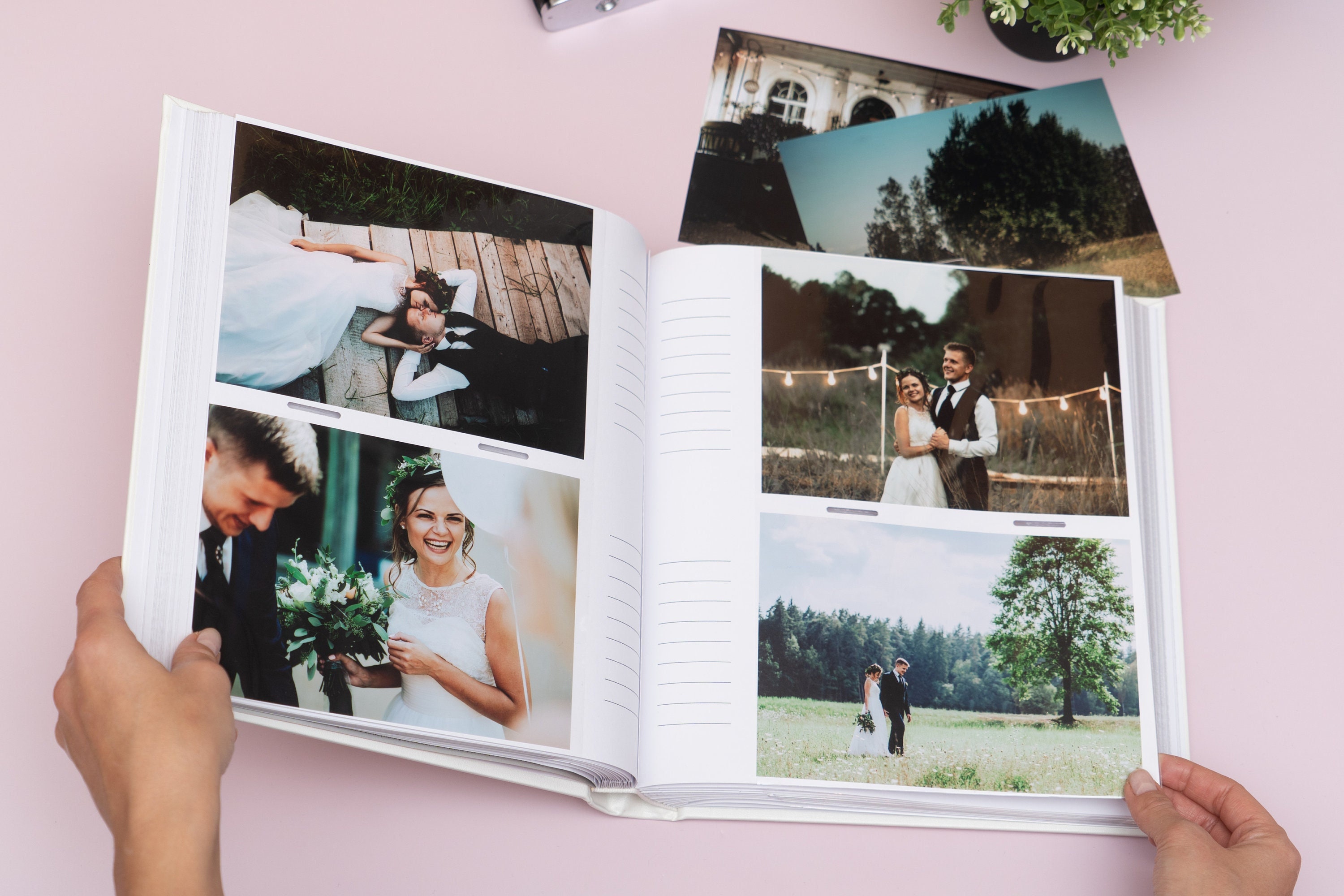 Monogram Wedding Photo Album Personalized Photo Book 5x7 