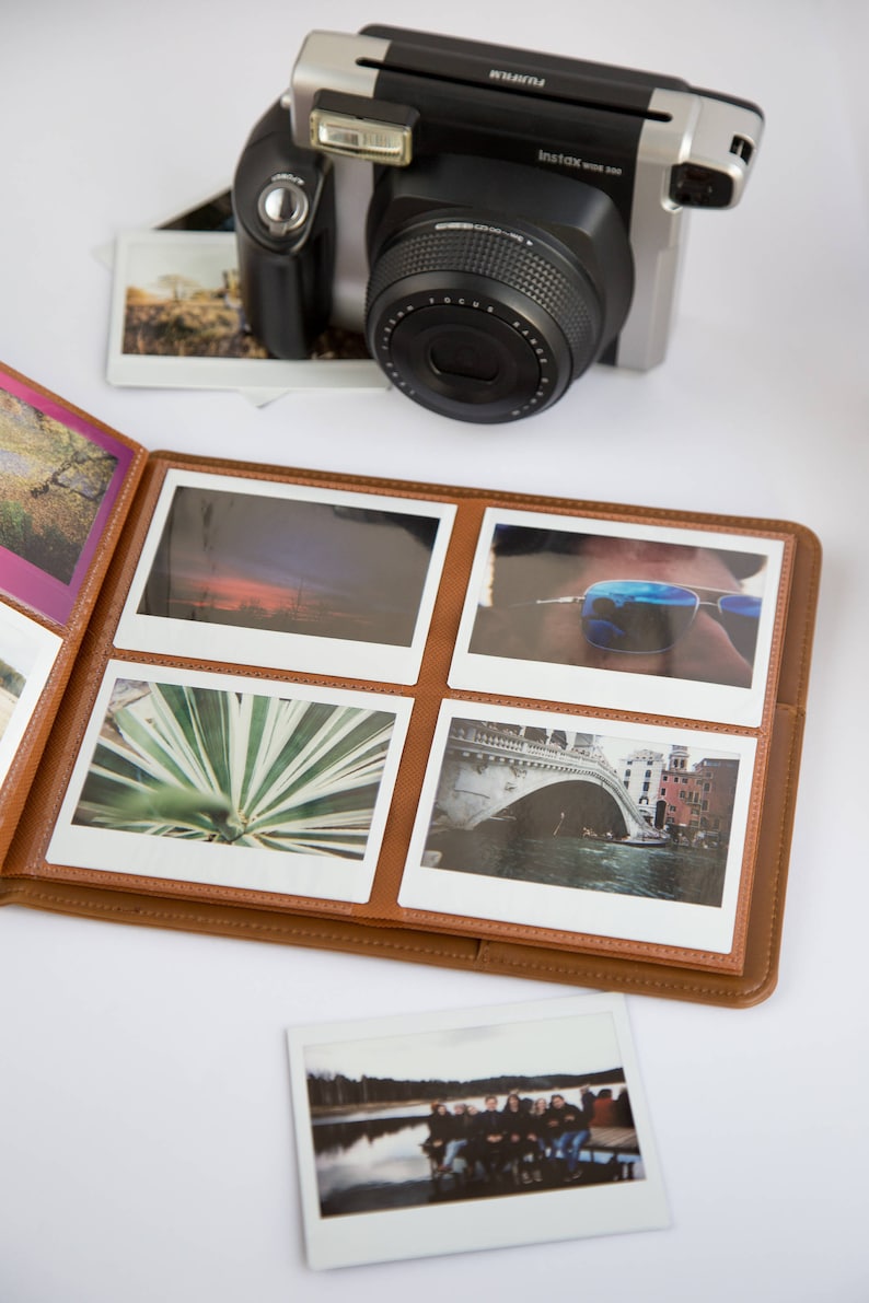 Instax Wide Photo Album for 80 Photos. Personalized / Blank. Album for Fujifilm Instax Wide 200, 210, 300, 500AF, FP-100c, Link Wide Printer