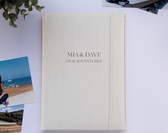 Personalisiertes Fotoalbum für 72 4x6 Fotos. Personalisiertes Fotoalbum mit Hüllen für 72 Fotos der Größe 10 x 15 cm. Geschenk für Ihn. Jubiläums-Album