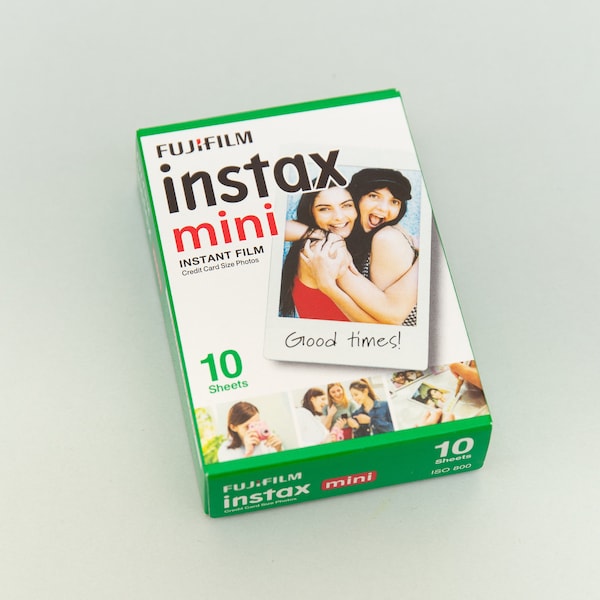 Mini-film Fujifilm Instax. Film instantané brillant, 10 feuilles. Pour Fujifilm Instax Mini 40, 11, 12, 9, 7 s, 8, 70, 90, Leica Sofort. Mini-film.