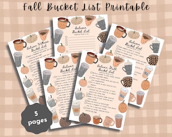 Fall Bucket List Printable | Autumn Bucket List Printable | Autumn Planner Printable (Creative Faith Cutables)