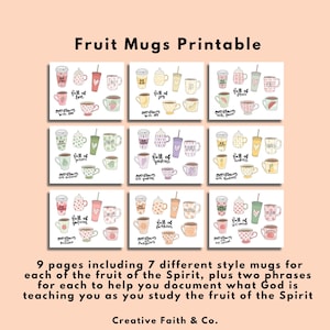 Tasses Fruit of the Spirit (Creative Faith Cutables)
