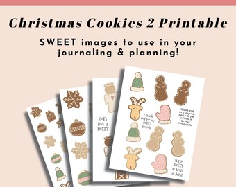 Christmas Cookies 2 - Bible Journaling Printable (Creative Faith Cutables)