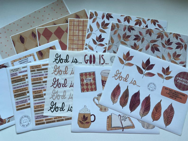 Gratitude Journal Printable: Attributes of God VOLUME 2 (creative Faith ...