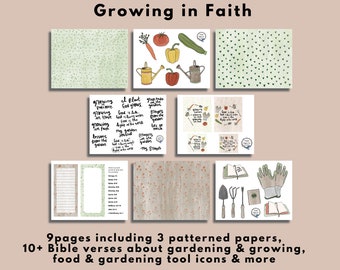 Growing in Faith Gardening Printable (Creative Faith Cutables)