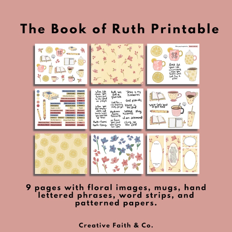 The Book of Ruth Printable | Bible Study Printables | How to Study the ...