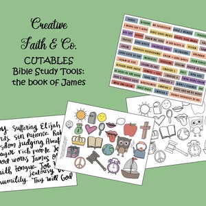 Wie man die Bibel studiert - James Bibel Journaling Printable (Creative Faith Cutables)
