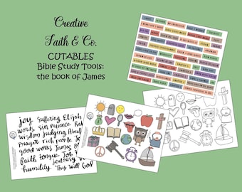 How to Study the Bible - James Bible Journaling Printable (Creative Faith Cutables)