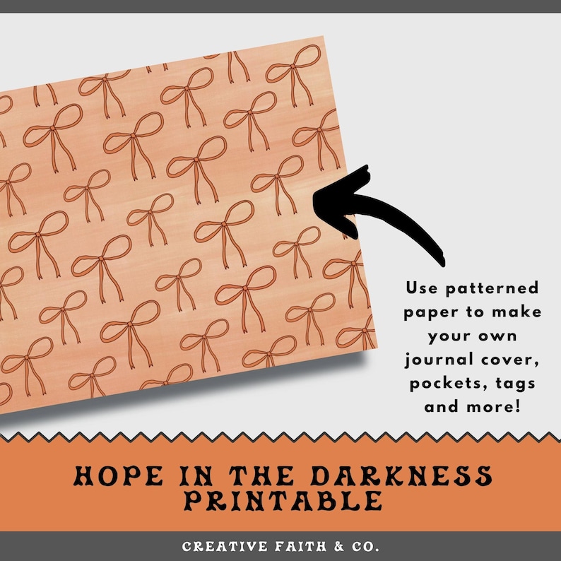 Hope in the Darkness Bible Journaling Printable, Christian Fall Bible Study, Autumn Faith Pages, Scripture Journal Kit image 12