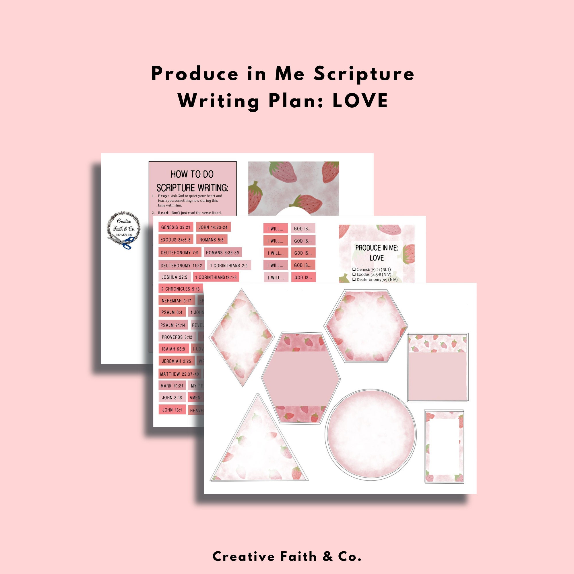 Scripture Writing Plan - Fruit of the Spirit: LOVE - Bible Journaling ...