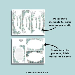 Pode incluir: Cartas de di&aacute;rio imprim&iacute;veis com bordas florais. Os cart&otilde;es t&ecirc;m espa&ccedil;o para escrever ora&ccedil;&otilde;es, vers&iacute;culos b&iacute;blicos e notas. O texto nos cart&otilde;es diz "Art Journaling Cards".