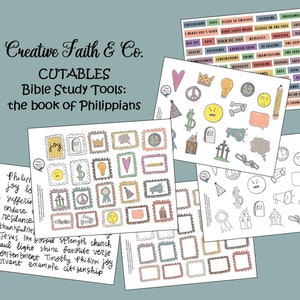 Wie man die Bibel studiert - Philippians Bibel Journaling Printable (Creative Faith Cutables)