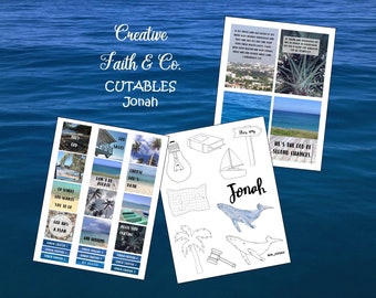 Bible Journaling Printable Devotion Kit - Jonah (Creative Faith Cutables)