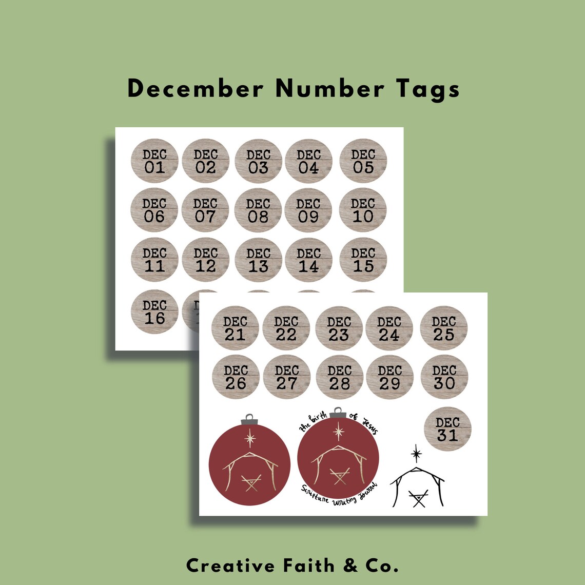 The Birth of Jesus Scripture Writing & Reading Plan - Christmas - Bible ...
