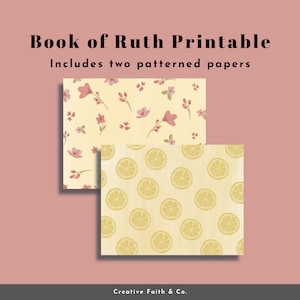 The Book of Ruth Printable | Bible Study Printables | How to Study the ...