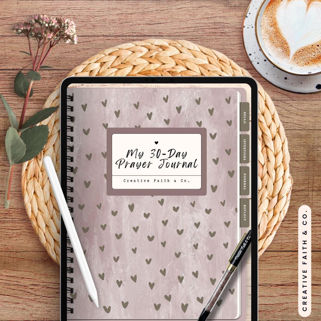 30-day Digital Prayer Journal: Hearts | iPad Journal | Goodnotes Journal - Etsy