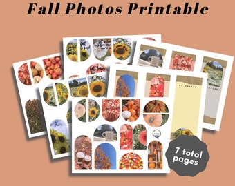 Fall Photos Printable | Bible Journaling Printable Kit | Planner Printable | Fall Planner Set Up (Creative Faith Cutables)