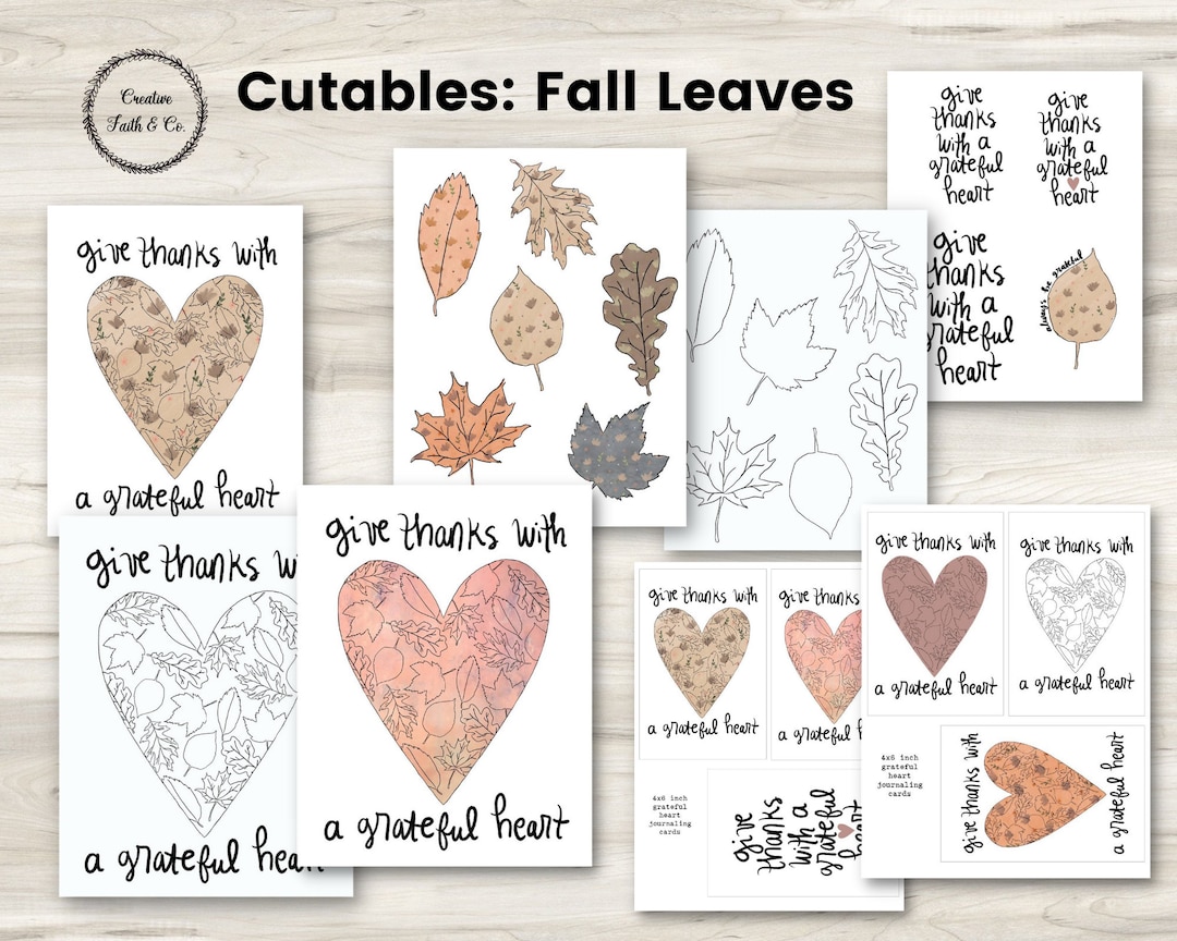 Fall Leaves - Bible Journaling Printable Devotion Kit (creative Faith ...