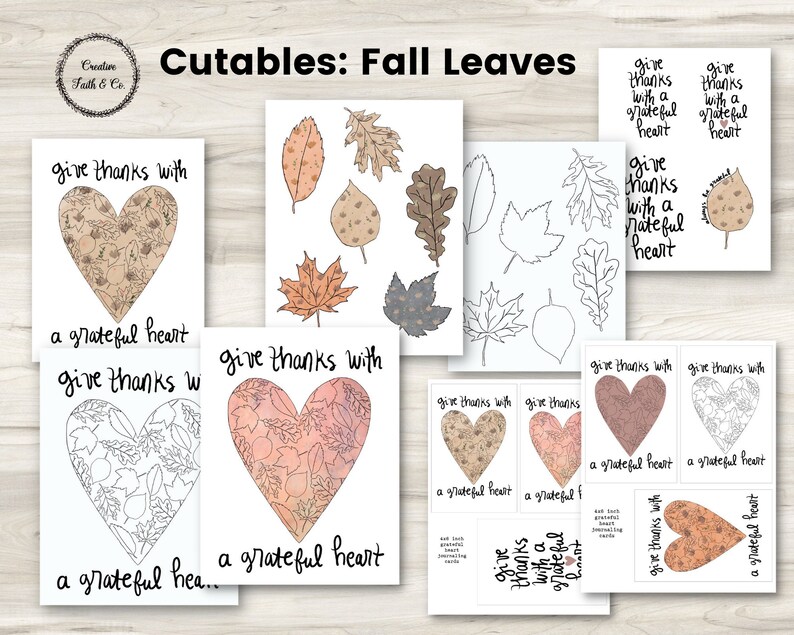 Fall Leaves - Bible Journaling Printable Devotion Kit (creative Faith ...