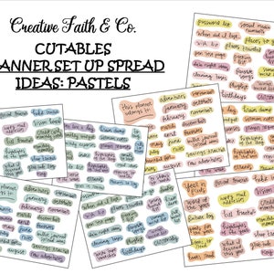 PASTEL Planner Bullet Journal Set Up Spread Ideas Printable-Happy Planner Printable-Agenda-Printable Planner Bundle