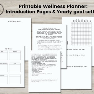 Printable Wellness Planner Calendar Happy Planner Printable-Agenda-Printable Planner Bundle image 7