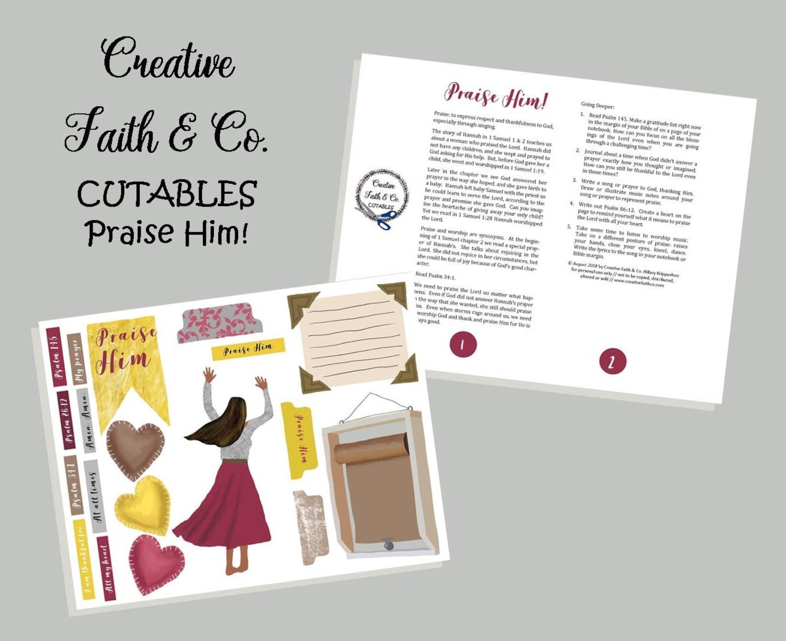 Bible Journaling Printable Devotion Kit - Praise Him (creative Faith ...