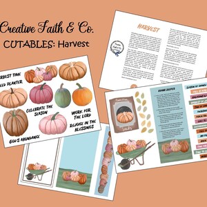 Bible Journaling Printable Devotion Kit - Harvest  (Creative Faith Cutables)